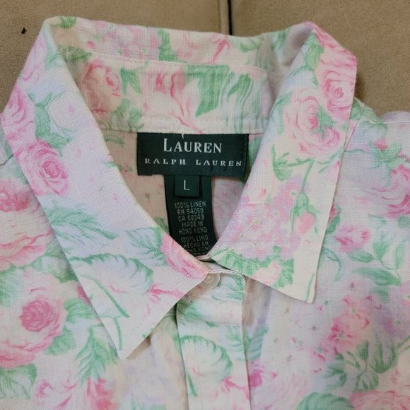 Lauren Ralph Lauren Tops Lauren Ralph Lauren Pastel Floral Shirt